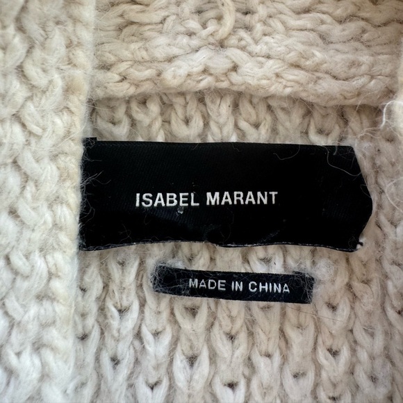 Isabel Marant Idol Waffle Knit Cardigan 36 Small ecru - Picture 10 of 10